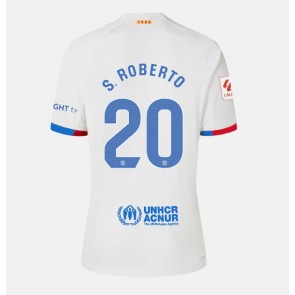 Barcelona Sergi Roberto #20 Koszulka Wyjazdowych Kobiety 2023-24 Krótki Rękaw